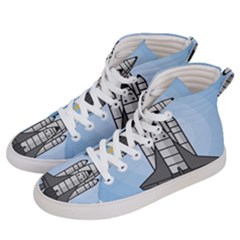 Rocket Shuttle Spaceship Science Women s Hi-top Skate Sneakers by Salman4z