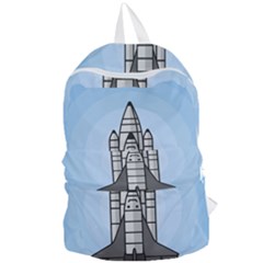 Rocket Shuttle Spaceship Science Foldable Lightweight Backpack by Salman4z