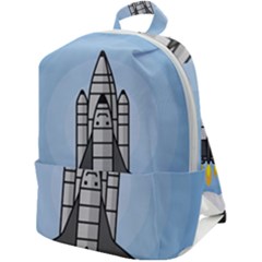 Rocket Shuttle Spaceship Science Zip Up Backpack by Salman4z