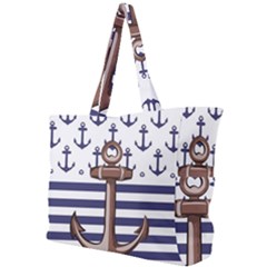 Anchor Background Design Simple Shoulder Bag by Salman4z