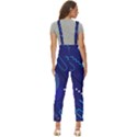 Classic-blue-background-abstract-style Women s Pinafore Overalls Jumpsuit View4