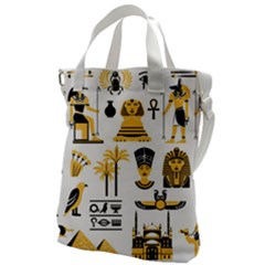 Egypt-symbols-decorative-icons-set Canvas Messenger Bag