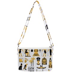 Egypt-symbols-decorative-icons-set Double Gusset Crossbody Bag by Salman4z