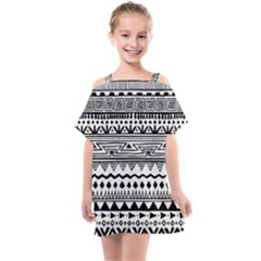 Boho-style-pattern Kids  One Piece Chiffon Dress by Salman4z