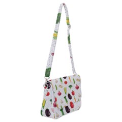 Vegetable Shoulder Bag With Back Zipper by SychEva