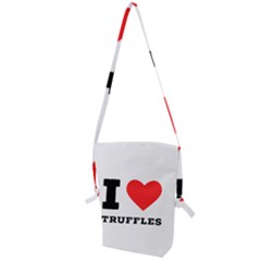 I Love Truffles Folding Shoulder Bag by ilovewhateva