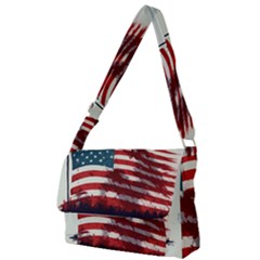 Patriotic Usa United States Flag Old Glory Full Print Messenger Bag (s) by Ravend