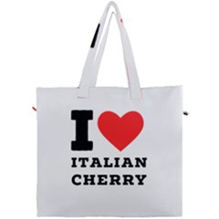 I Love Italian Cherry Canvas Travel Bag by ilovewhateva