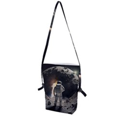 Astronaut Space Walk Folding Shoulder Bag