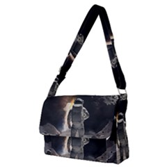 Astronaut Space Walk Full Print Messenger Bag (m) by danenraven