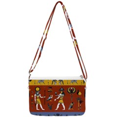 Ancient-egyptian-religion-seamless-pattern Double Gusset Crossbody Bag by Salman4z