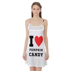 I Love Pumpkin Candy Satin Night Slip by ilovewhateva