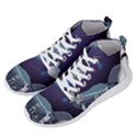 Alien-astronaut-scene Men s Lightweight High Top Sneakers View2