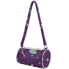 Space-travels-seamless-pattern-vector-cartoon Mini Cylinder Bag by Salman4z