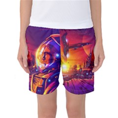 Far-future-human-colonization Women s Basketball Shorts by Salman4z