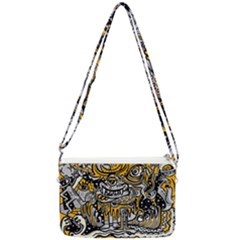 Crazy-abstract-doodle-social-doodle-drawing-style Double Gusset Crossbody Bag by Salman4z