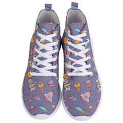 Outer-space-seamless-background Men s Lightweight High Top Sneakers by Salman4z