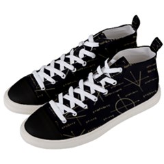 Abstract-math Pattern Men s Mid-top Canvas Sneakers by Salman4z