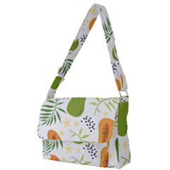 Seamless-tropical-pattern-with-papaya Full Print Messenger Bag (s) by Salman4z