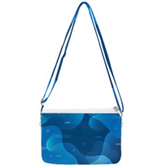 Abstract-classic-blue-background Double Gusset Crossbody Bag by Salman4z