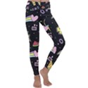 Cute-girl-things-seamless-background Kids  Lightweight Velour Classic Yoga Leggings View1