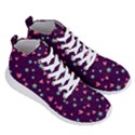 Colorful-stars-hearts-seamless-vector-pattern Men s Lightweight High Top Sneakers View3