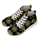 Maya-style-gold-linear-totem-icons Men s Lightweight High Top Sneakers View2