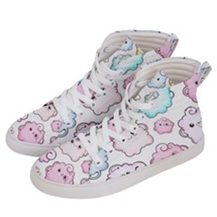 Cute-doodle-cartoon-seamless-pattern Men s Hi-top Skate Sneakers by Salman4z