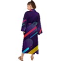 Colorful-abstract-background Maxi Kimono View2