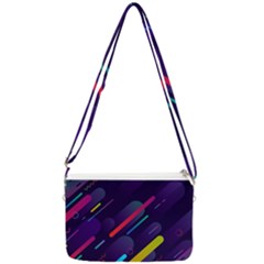 Colorful-abstract-background Double Gusset Crossbody Bag by Salman4z