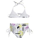 Graphic-design-geometric-background Kids  Classic Bikini Set View2