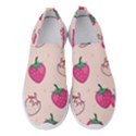 Seamless-strawberry-fruit-pattern-background Women s Slip On Sneakers View1