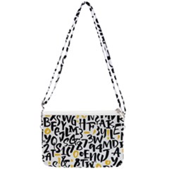 Letters-pattern Double Gusset Crossbody Bag by Salman4z