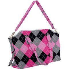 Seamless-argyle-pattern Canvas Crossbody Bag by Salman4z