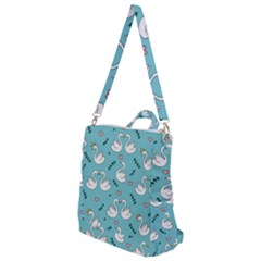 Elegant Swan Pattern Design Crossbody Backpack by pakminggu