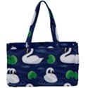 Swan Pattern Elegant Design Canvas Work Bag View1