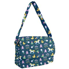 Cute Babies Toys Seamless Pattern Courier Bag by pakminggu