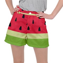 Watermelon Fruit Food Healthy Vitamins Nutrition Women s Ripstop Shorts by pakminggu