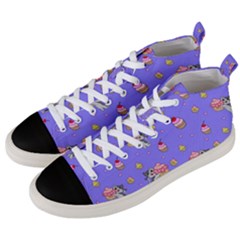 Art Pattern Design Seamless Scrapbooking Men s Mid-top Canvas Sneakers by pakminggu