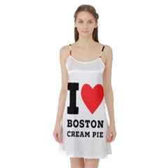 I Love Boston Cream Pie Satin Night Slip by ilovewhateva