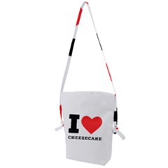 I Love Cheesecake Folding Shoulder Bag by ilovewhateva