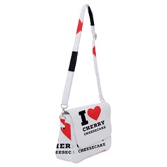 I Love Cherry Cheesecake Shoulder Bag With Back Zipper by ilovewhateva