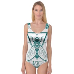 Green Insect Bee Illustration Princess Tank Leotard  by pakminggu