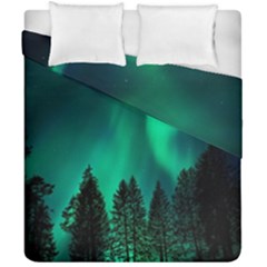 Aurora Northern Lights Phenomenon Atmosphere Sky Duvet Cover Double Side (california King Size)