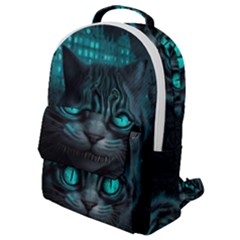 Angry Cat Fantasy Flap Pocket Backpack (small) by pakminggu