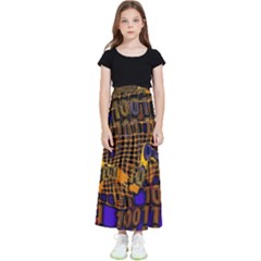 Binary Code Transformation Kids  Flared Maxi Skirt by pakminggu