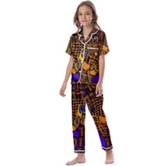 Binary Code Transformation Kids  Satin Short Sleeve Pajamas Set by pakminggu