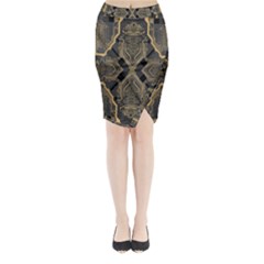 Brain Technology Data Digital Midi Wrap Pencil Skirt by pakminggu