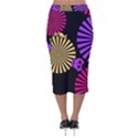 Seamless Halloween Day Of The Dead Velvet Midi Pencil Skirt View2