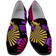 Seamless Halloween Day Of The Dead Women s Chunky Heel Loafers by danenraven